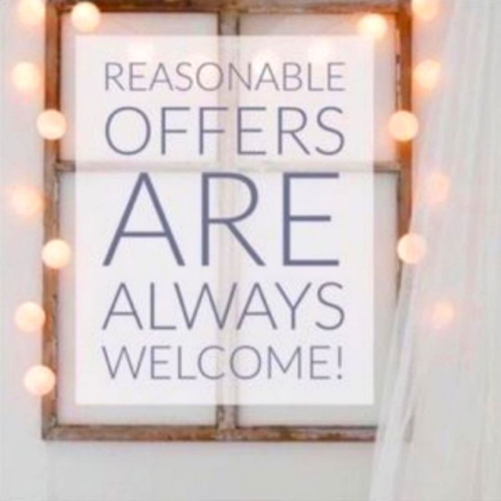Accepting all reasonable offers!